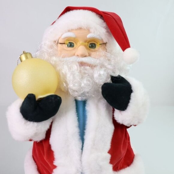 Vintage Motion-ettes Santa Claus Animated Christmas Figure Musical Animated - Picture 3 of 11